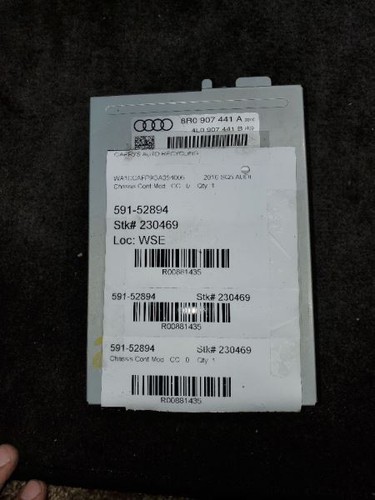 Chassis ecm driver assist - ecm, vin
