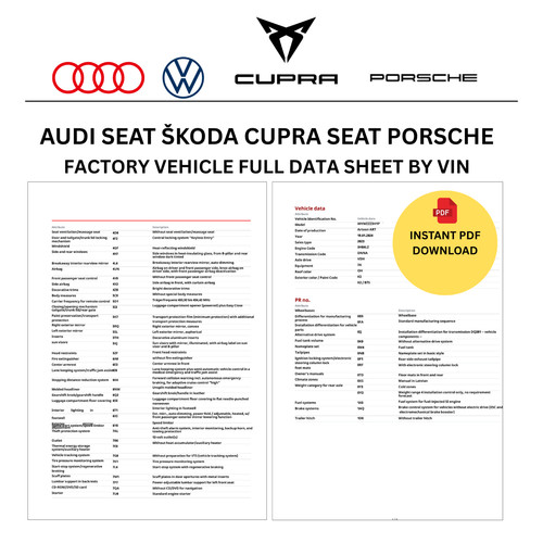 Audi cupra seat - vw, vin